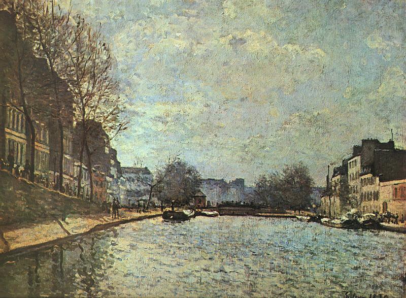 Alfred Sisley The St.Martin Canal Sweden oil painting art
